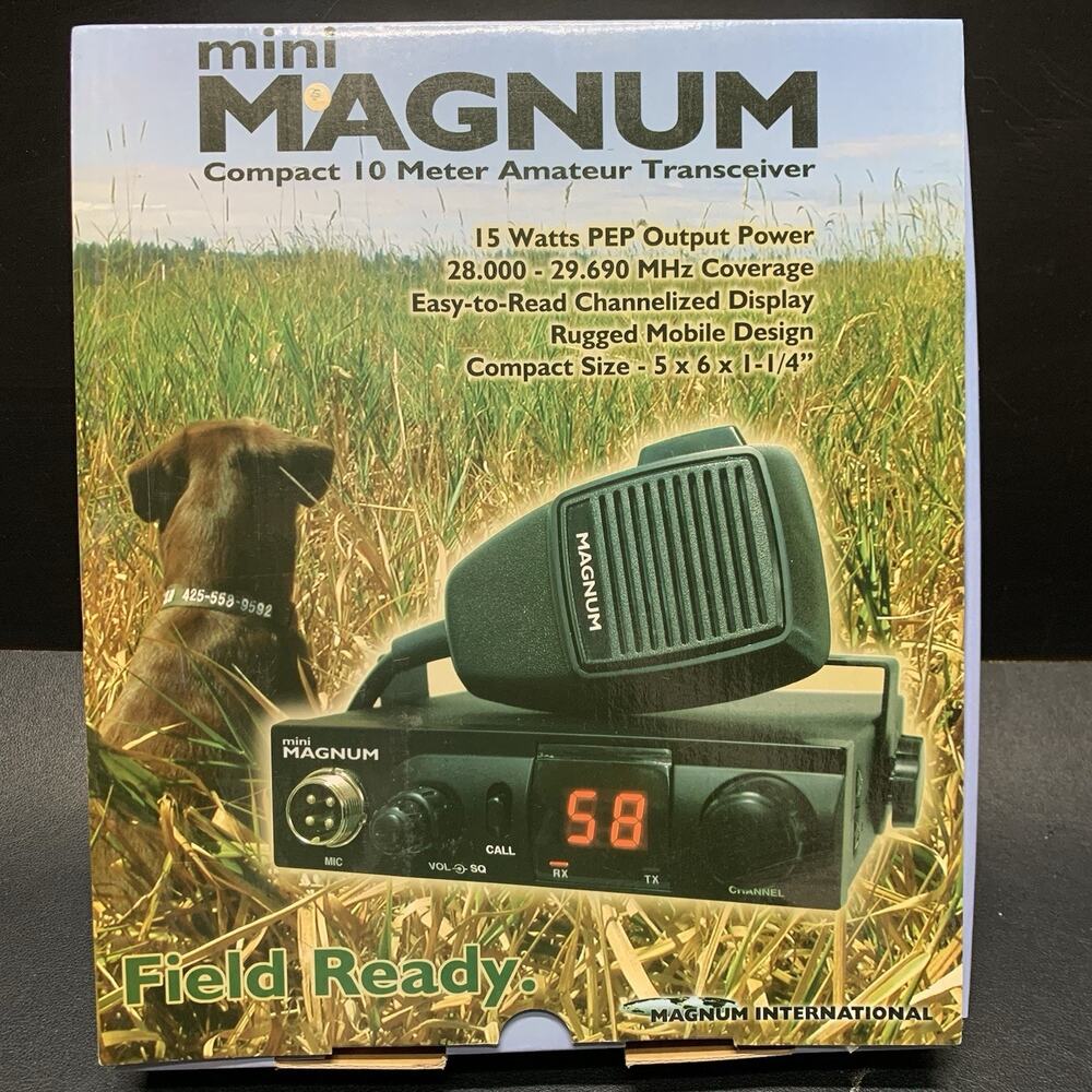 Vintage Mini Magnum Compact 10 Meter Amateur Transceiver Field Ready